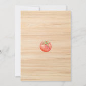 Locally Grown Baby Shower Watercolor Vegetables Kaart (Achterkant)