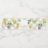 Locally Grown Baby Shower Waterfles Etiket (Enkel label)