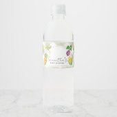 Locally Grown Baby Shower Waterfles Etiket (Voorkant)