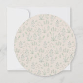 Locally Grown Chocolate Retriever Baby Shower Kaart (Achterkant)