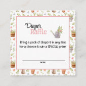 Locally Grown Diaper Raffle Card Informatiekaartje (Voorkant)