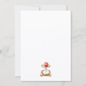 locally grown  farmers market baby shower kaart (Achterkant)