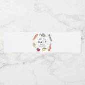 Locally Grown Farmers Market Baby Shower Waterfles Etiket (Enkel label)