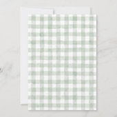 Locally Grown Hand Drawn Farm Fresh Baby Shower Kaart (Achterkant)