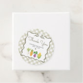 Locally Grown Little Sprout Baby Shower Bedankjes Labels (In situ)