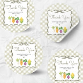 Locally Grown Little Sprout Baby Shower Ronde Sticker