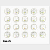 Locally Grown Little Sprout Baby Shower Ronde Sticker (Vel)