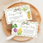 Locally Grown Little Sprout Shower Diaper Raffle Informatiekaartje