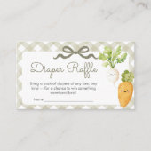 Locally Grown Little Sprout Shower Diaper Raffle Informatiekaartje (Voorkant)