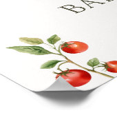 Locally Grown Rustic Boho Baby Shower Welcome Sign Poster (Hoek)