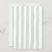 Locally Grown Sage Green Hand Drawn Baby Shower Kaart (Achterkant)