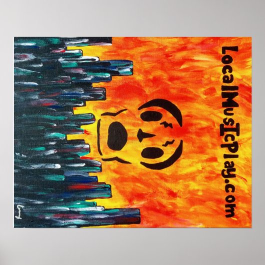 Localmusicplay.com Poster Fire City (Voorkant)