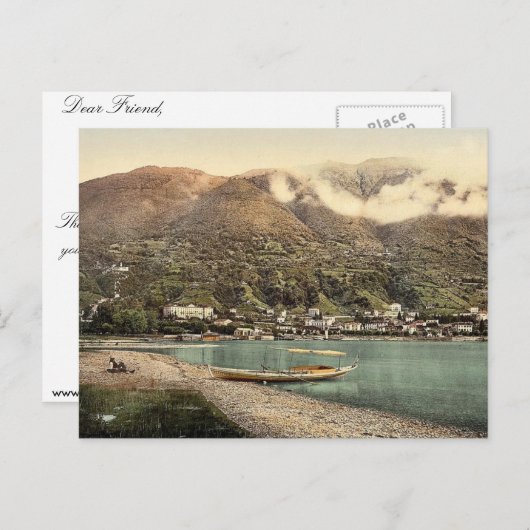 Locarno, uitzicht van het meer, Tessin, Zwitserlan Briefkaart (Voorkant / Achterkant)