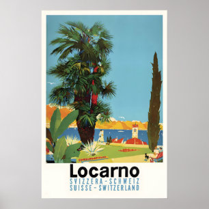 Locarno Zwitserland Reisposter Lago Maggiore Poster