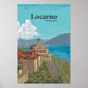 Locarno Zwitserland Reisposter Poster