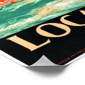 Locarno Zwitserland Vintage Poster teruggezet (Hoek)