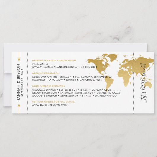 Locatie bestemming bruiloft Datum wijziging Aankondiging (Achterkant)