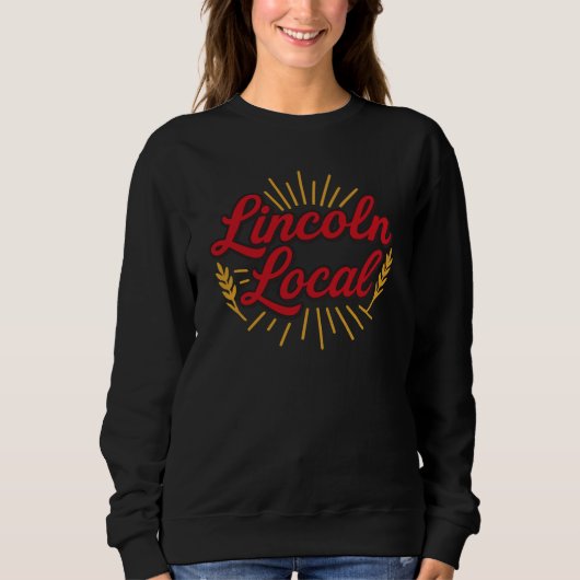 Locatie Lincoln Nebraska | Retroscript Trui (Voorkant)