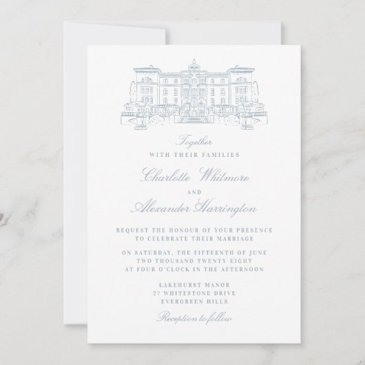 Locatie, Oude-Moneyesthetiek, lichtblauw Kaart (Voorkant)