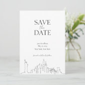 Locatie Save the Date - New York City Kaart (Staand voorkant)
