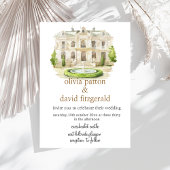 Locatie Schilderij Huwelijksuitnodiging Kaart