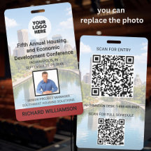 Locatie Vervangbare Foto's QR Logo Conferentie