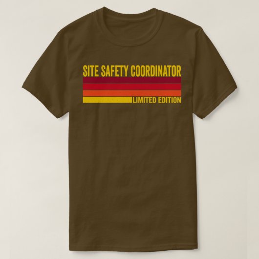 Locatiecoördinator voor veiligheid t-shirt (Design voorkant)