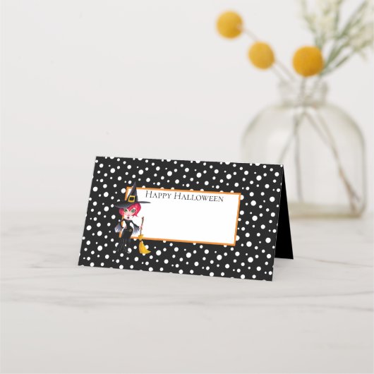 Locatiekaarten voor Halloween Name Plaatskaartje (Voorkant)