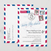 Locaties van Montreal naar Londen Airmail Aankondigingskaart (Voorkant / Achterkant)