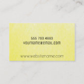 Locatorpen | Zwart / Geel Visitekaartje (Achterkant)