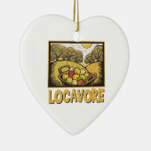 Locavore Slow Food Keramisch Ornament (Rechts)