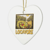 Locavore Slow Food Keramisch Ornament (Links)