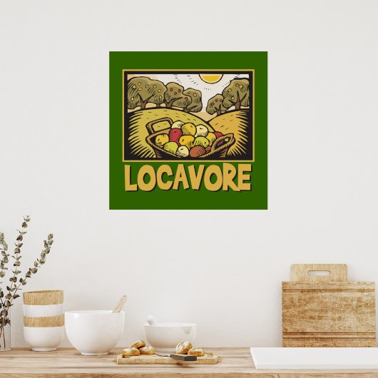 Locavore Slow Food Poster (Keuken)