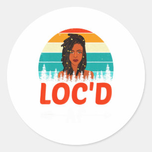 Locd Af Zwarte Pride Geschiedenis Maand Zwarte Afr Ronde Sticker