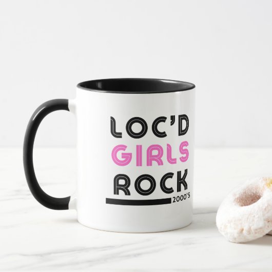 "Loc'd Girls Rock" Dreadlock Waarderingsmok Mok (Met donut)