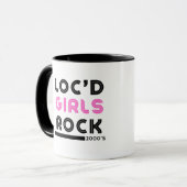 "Loc'd Girls Rock" Dreadlock Waarderingsmok Mok (Voorkant links)
