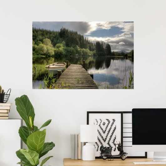 Loch Ard Jetty Poster (Thuiskantoor)