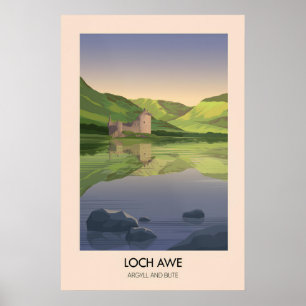 Loch Awe Argyll en Bute Reisposter Poster