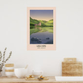 Loch Awe Argyll en Bute Reisposter Poster (Keuken)