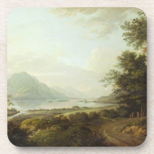 Loch Awe, Argyllshire, c.1780-1800 (olie op canvas Onderzetter