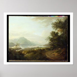 Loch Awe, Argyllshire, c.1780-1800 (olie op canvas Poster