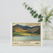 Loch Awe Scotland Vintage Travel Briefkaart (Staand voorkant)