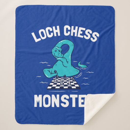 Loch Chess Monster Sherpa Deken (Voorkant)