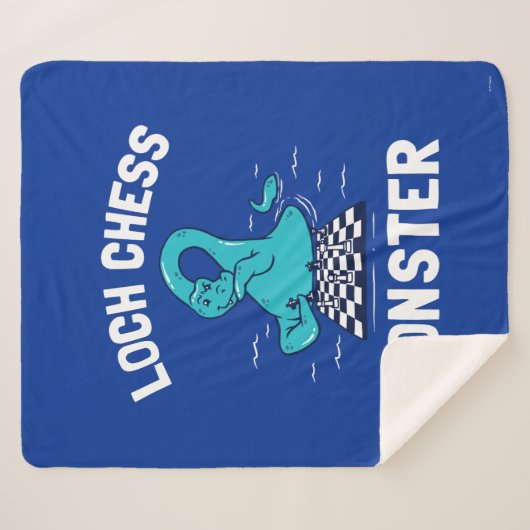Loch Chess Monster Sherpa Deken (Voorkant (horizontaal))