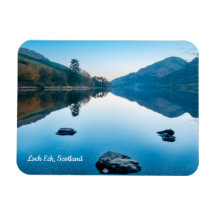 Loch Eck in blauw, Schotland Magnet
