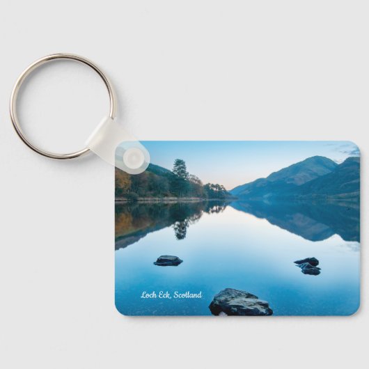 Loch Eck in Blue, Schotland Sleutelhanger (Achterkant)