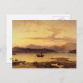 Loch Etive, van Bonawe - Evening, 1875 (olie op ca Briefkaart (Voorkant / Achterkant)