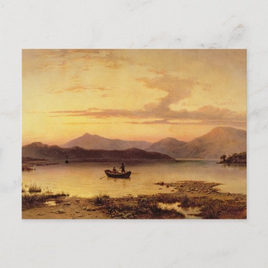 Loch Etive, van Bonawe - Evening, 1875 (olie op ca Briefkaart (Voorkant)