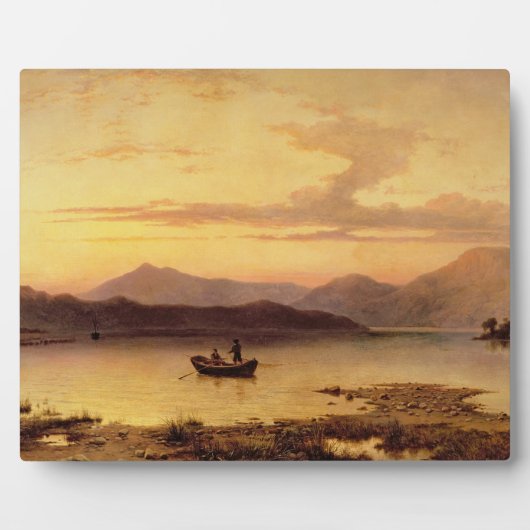 Loch Etive, van Bonawe - Evening, 1875 (olie op ca Fotoplaat (Voorkant)