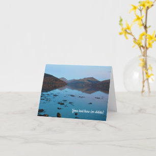Loch Fyne in het blauw, Schotland Wenskaart Kaart